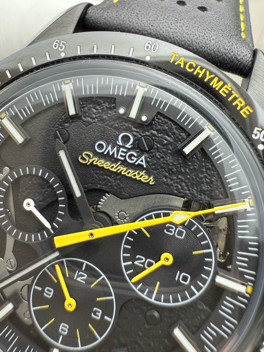 Chronograph -Hollow - Black 904L Steel - Black Rubber- Automatic - 42mm