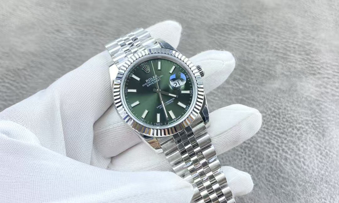 Rolex Oyster Perpetual Datejust 41, stainless steel, green dial