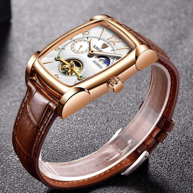 Square - Brown Leather Automatic - 41mm