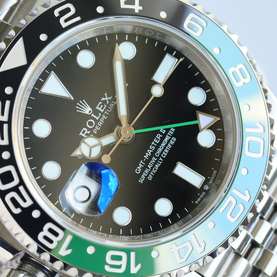 Rolex GMT-Master II, ref. 126720VTNR, left-handed green & black
