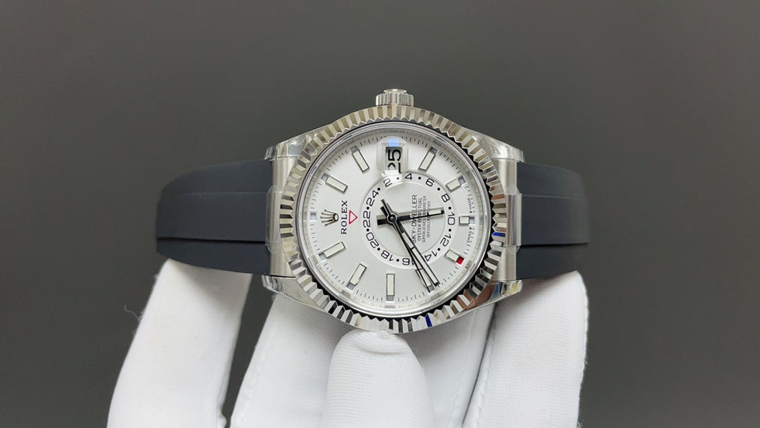 Rolex Yacht-Master 42, white/silver style