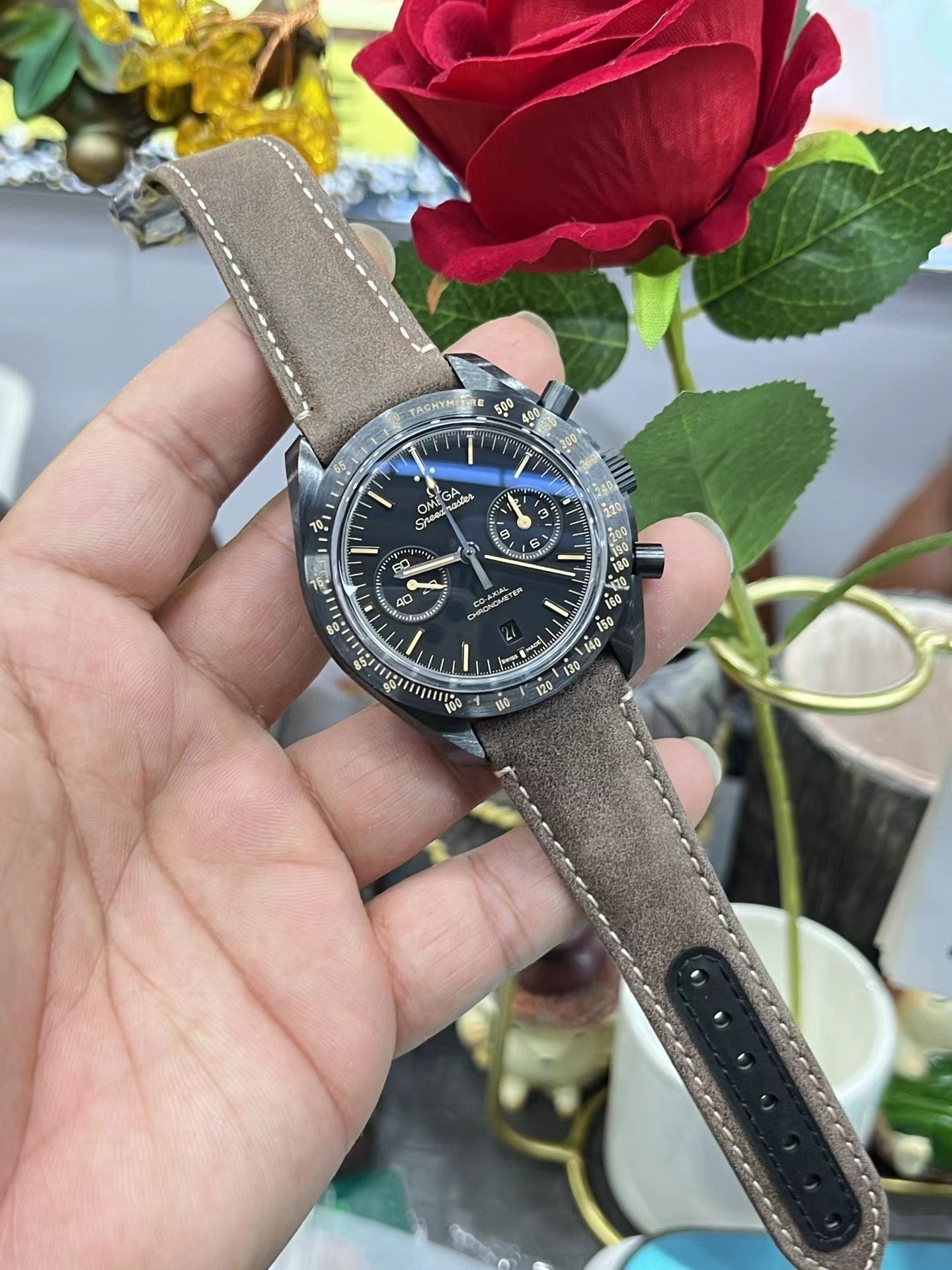 Black 904L Steel - Brown Rubber - Automatic - 44mm