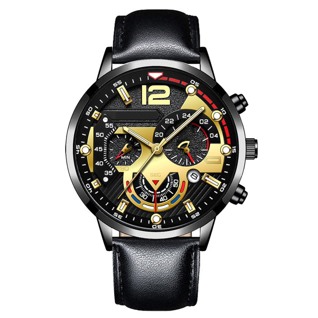 904L Steel - Black Leather - Automatic - 41mm