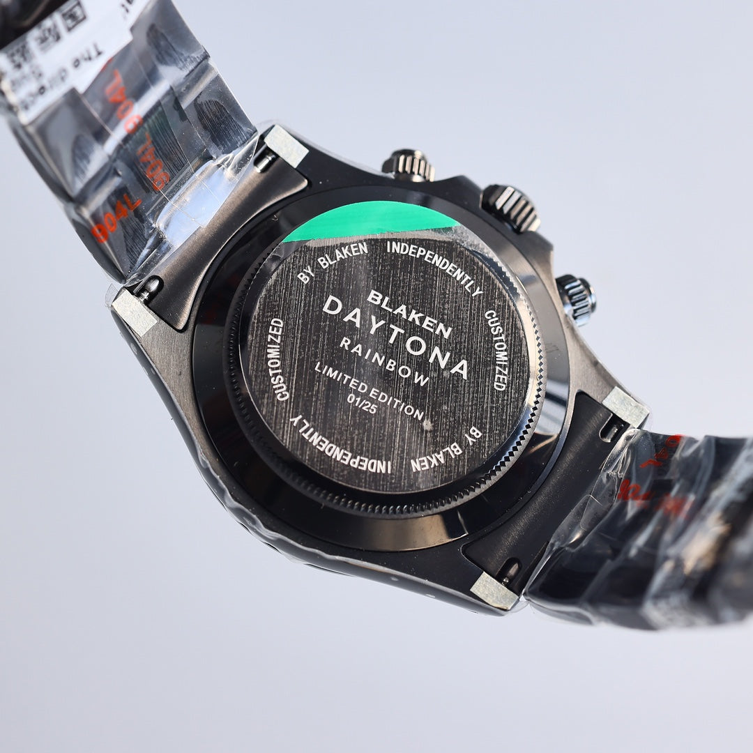 Rolex Cosmograph Daytona, colored racing accents (blue, orange, green, yellow etc.)