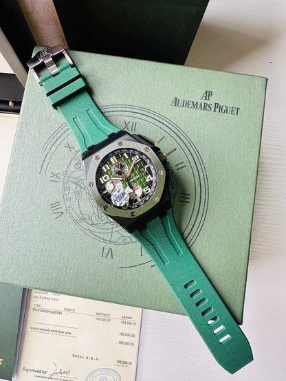 Green - Green Rubber- Automatic - 42mm