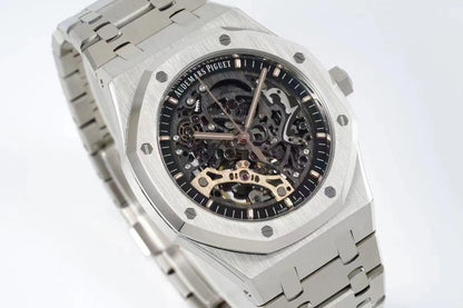 TOP 15407- Hollow Silver 904L steel - Automatic - 41mm