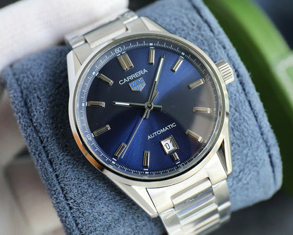 Blue - Silver 316L Steel - Automatic - 41mm