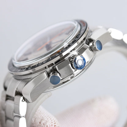 Chronograph -329.30.44.51.06.001- Silver- Black Ceramic- 316L Steel- Automatic - 44mm