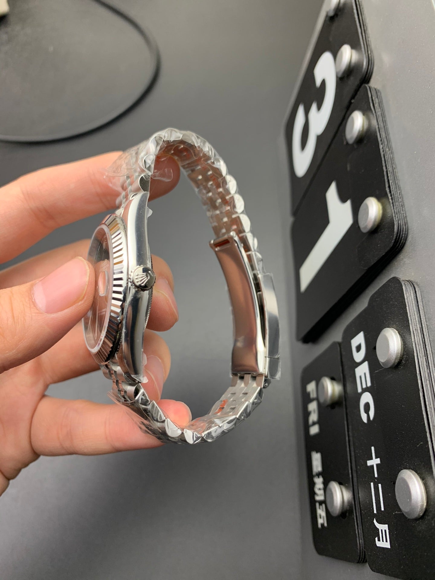 Rolex Oyster Perpetual Datejust 36/41, grey/silver dial