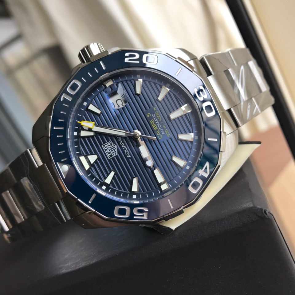 Blue - Silver 904L steel - Automatic - 41mm