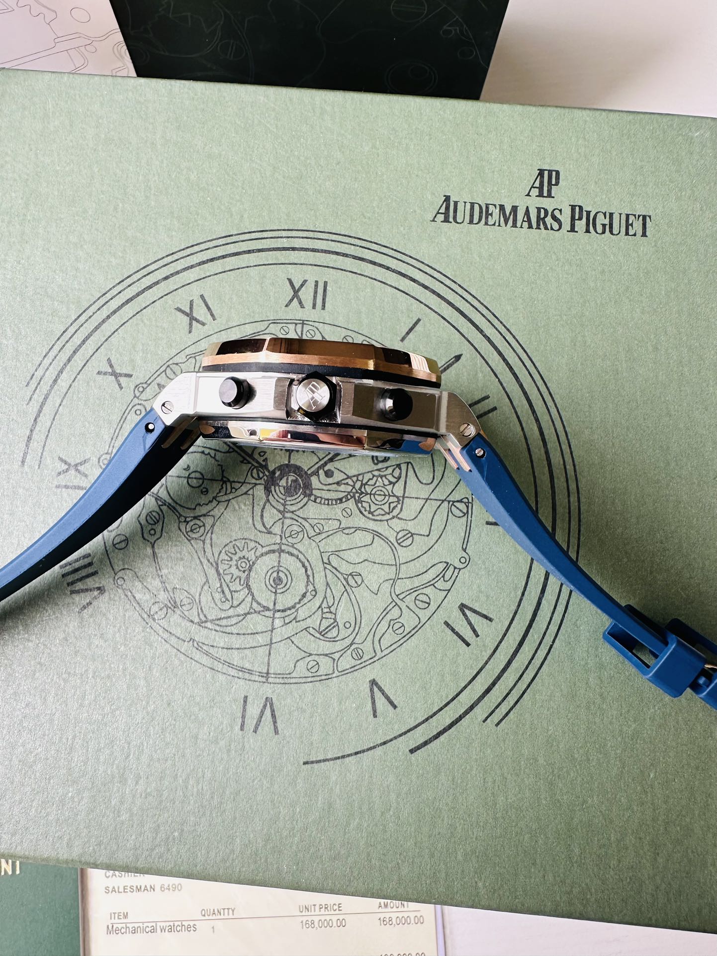 Chronograph - 26471S- Yellow Gold Ceramic Bezel - Blue Rubber - Automatic - 42mm