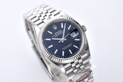 Rolex Oyster Perpetual Datejust 41, blue motif / patterned dial