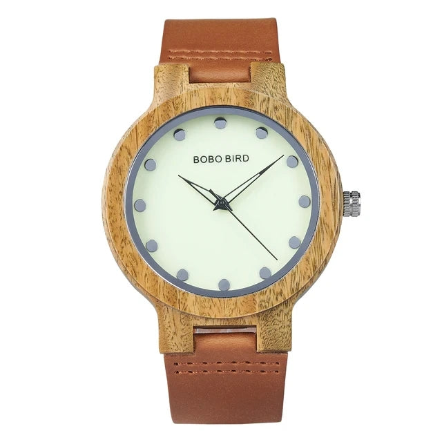 White - Brwon Rubber - Quartz - 42mm