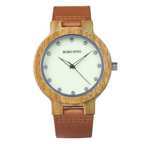 White - Brwon Rubber - Quartz - 42mm