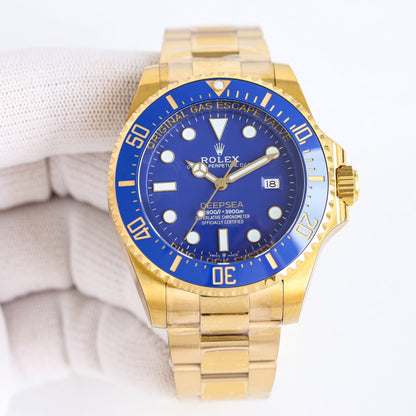 Rolex Deepsea 44, ref. 136668LB, yellow gold, blue dial