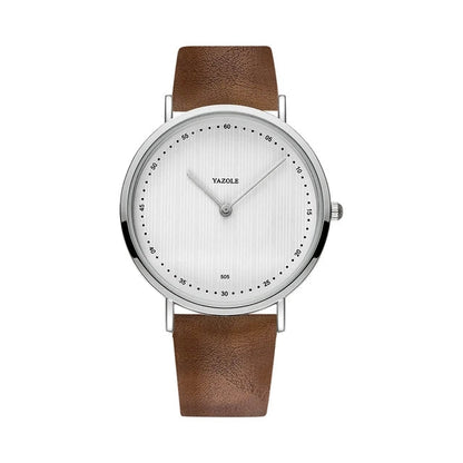 White - Brown Leather - Automatic - 42mm
