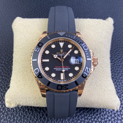 Rolex Yacht-Master 40/42, Everose gold on Oysterflex
