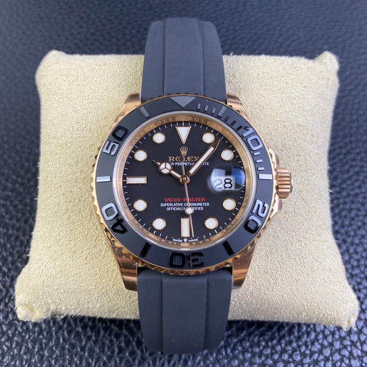 Rolex Yacht-Master 40/42, Everose gold on Oysterflex