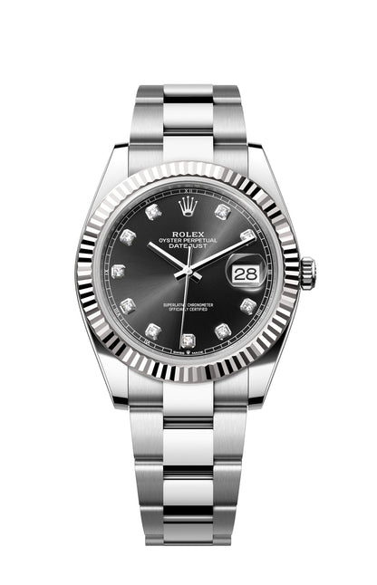 Rolex Oyster Perpetual Datejust 41, stainless steel, diamond-set dial