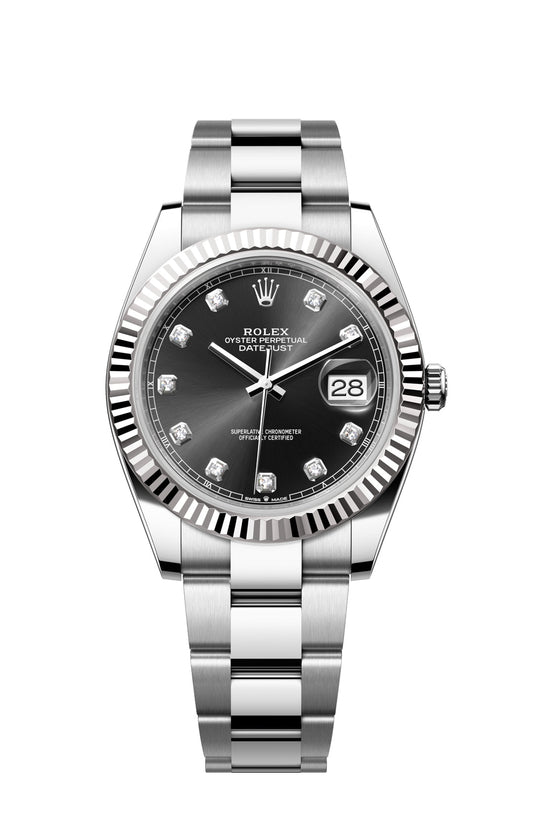 Rolex Oyster Perpetual Datejust 41, stainless steel, diamond-set dial