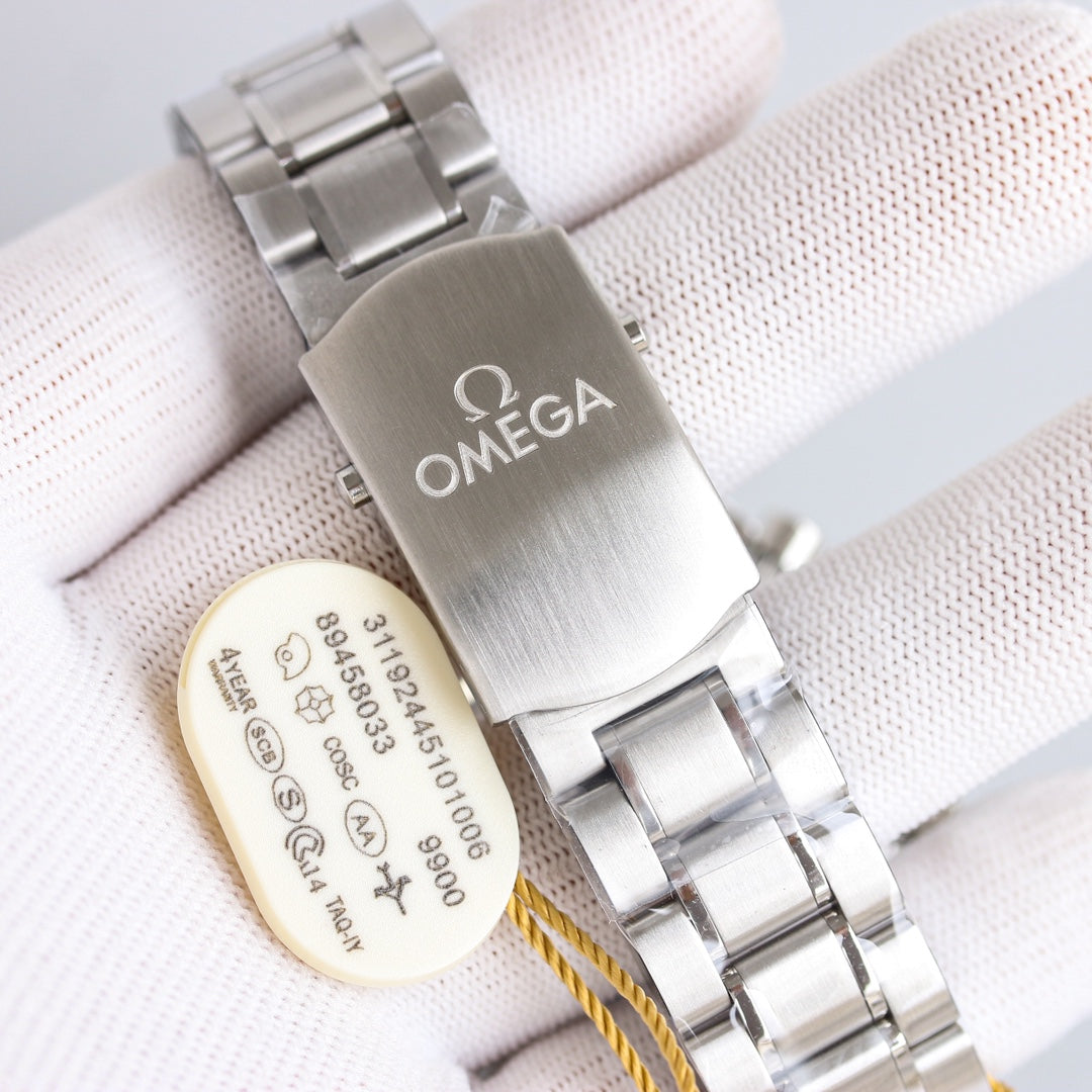 Chronograph -329.30.44.51.06.001- Silver- Black Ceramic- 316L Steel- Automatic - 44mm