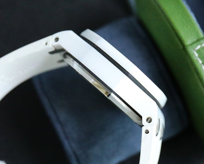 White Ceramic - White Rubber- Automatic - 42mm