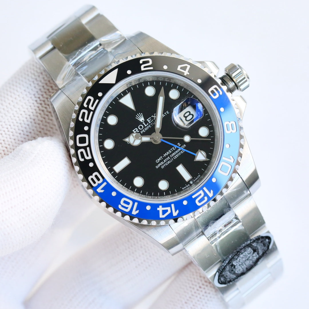 Rolex GMT-Master II, blue & black bezel (“Batman”)