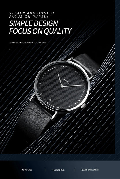 White - Black Leather - Automatic - 42mm