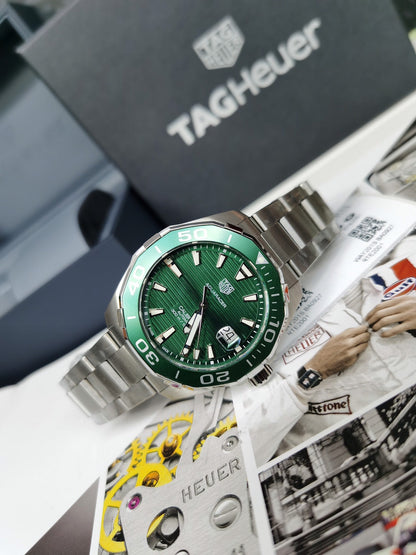 Green -Silver 904L Steel - Automatic - 43mm