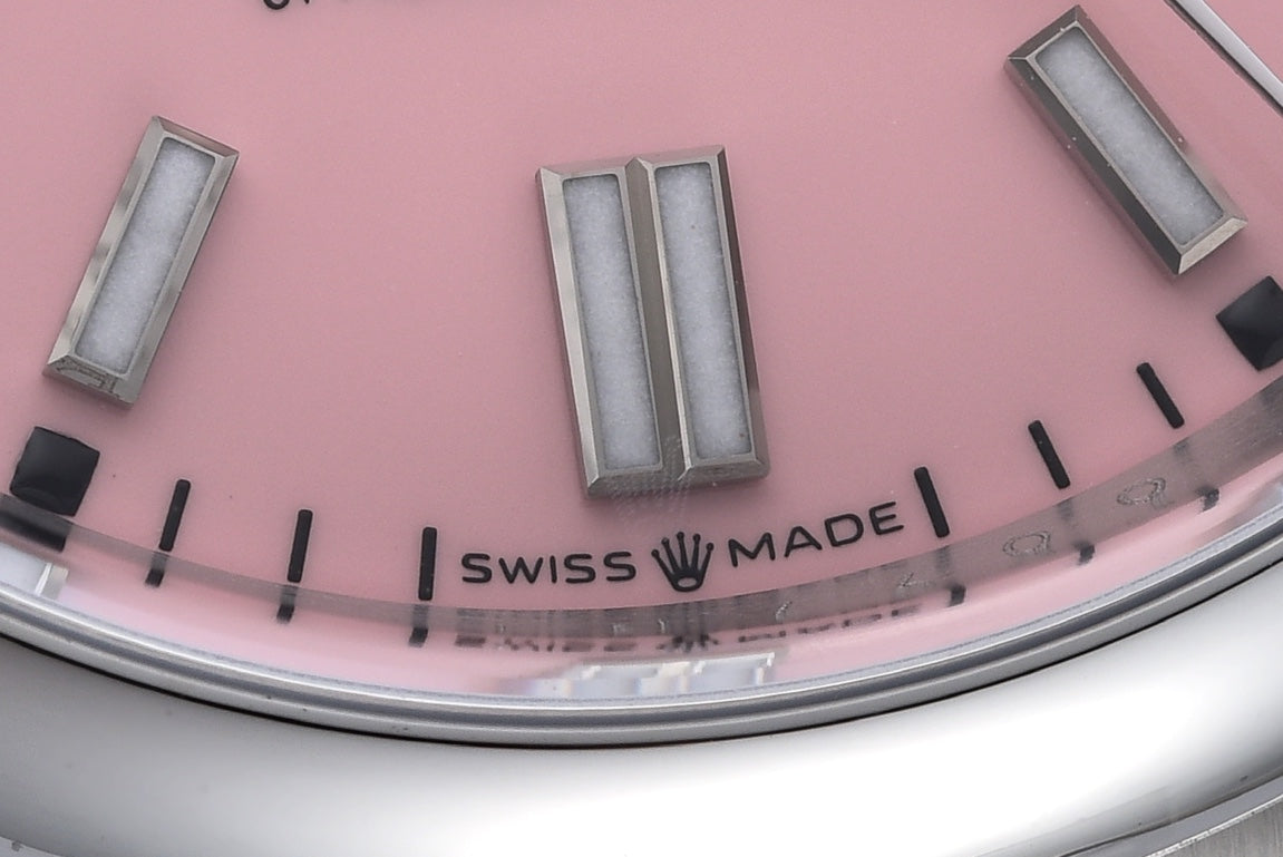 Rolex Oyster Perpetual Datejust 41, stainless steel, pink dial