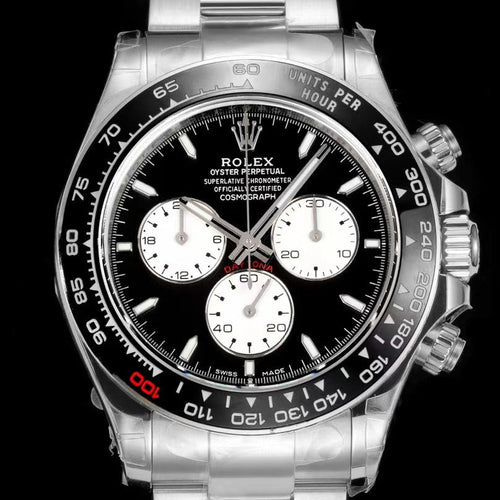Rolex Cosmograph Daytona, calibre 4130 / 4131, steel, black & white