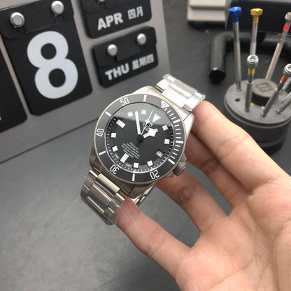 ZF Factory-Titanium - Black -Titanium Bracelet - Automatic - 42mm