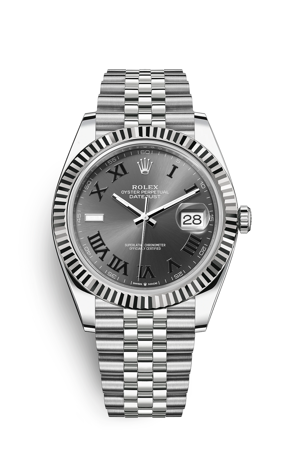 Rolex Oyster Perpetual 41, silver/white dial