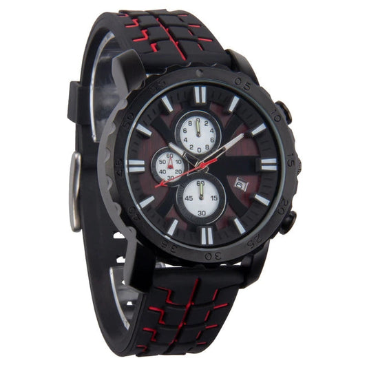 Wooden Style Men's Quartz Watch -41mm