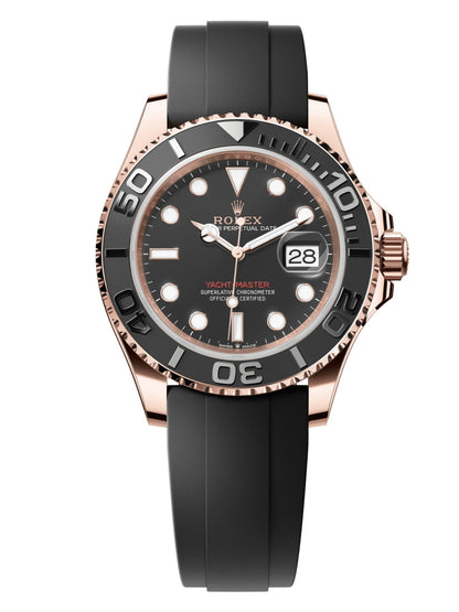 Rolex Yacht-Master 40, Oysterflex, black dial