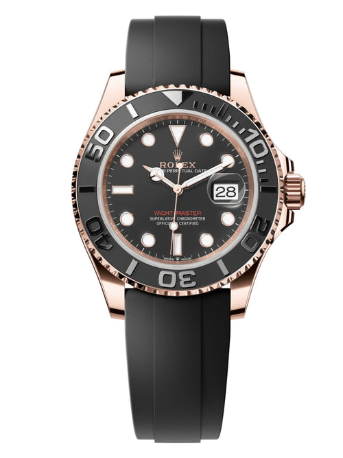 Rolex Yacht-Master 40, Oysterflex, black dial