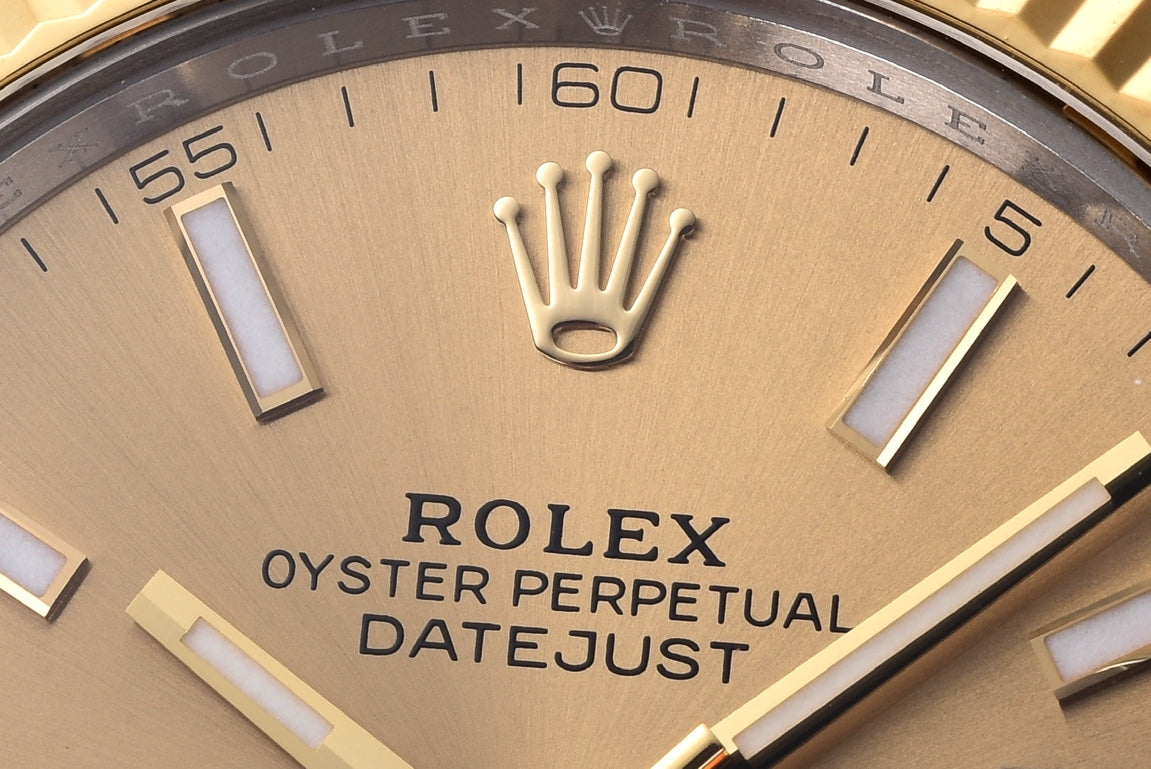 Rolex Oyster Perpetual Datejust 41, stainless steel, yellow dial / colored dial