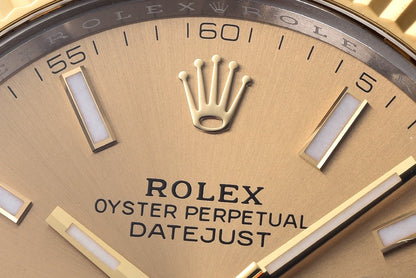 Rolex Oyster Perpetual Datejust 41, stainless steel, yellow dial / colored dial