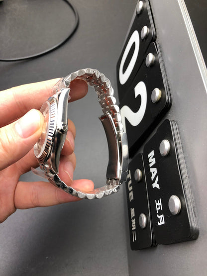 Rolex Oyster Perpetual Datejust 36/41, grey/silver dial