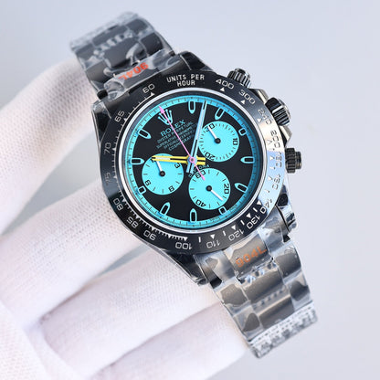 Rolex Cosmograph Daytona, colored racing accents (blue, orange, green, yellow etc.)