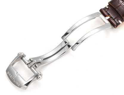 Chronograph - White Ceramic - Green- N-Timer - Brown Leather - Automatic - 43mm