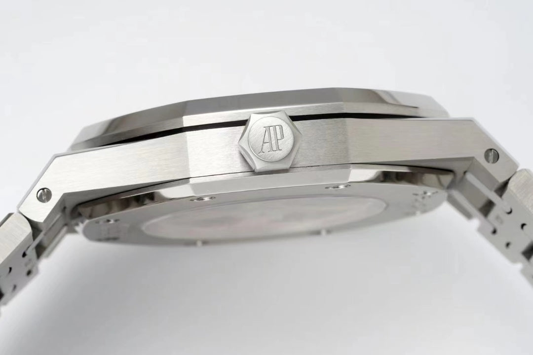 TOP 15407- Hollow Silver 904L steel - Automatic - 41mm