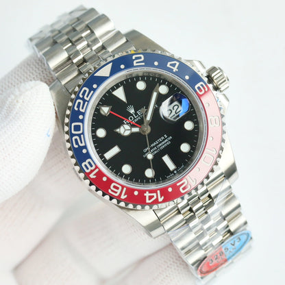 Rolex GMT-Master II, red & black bezel (“Coke” style)