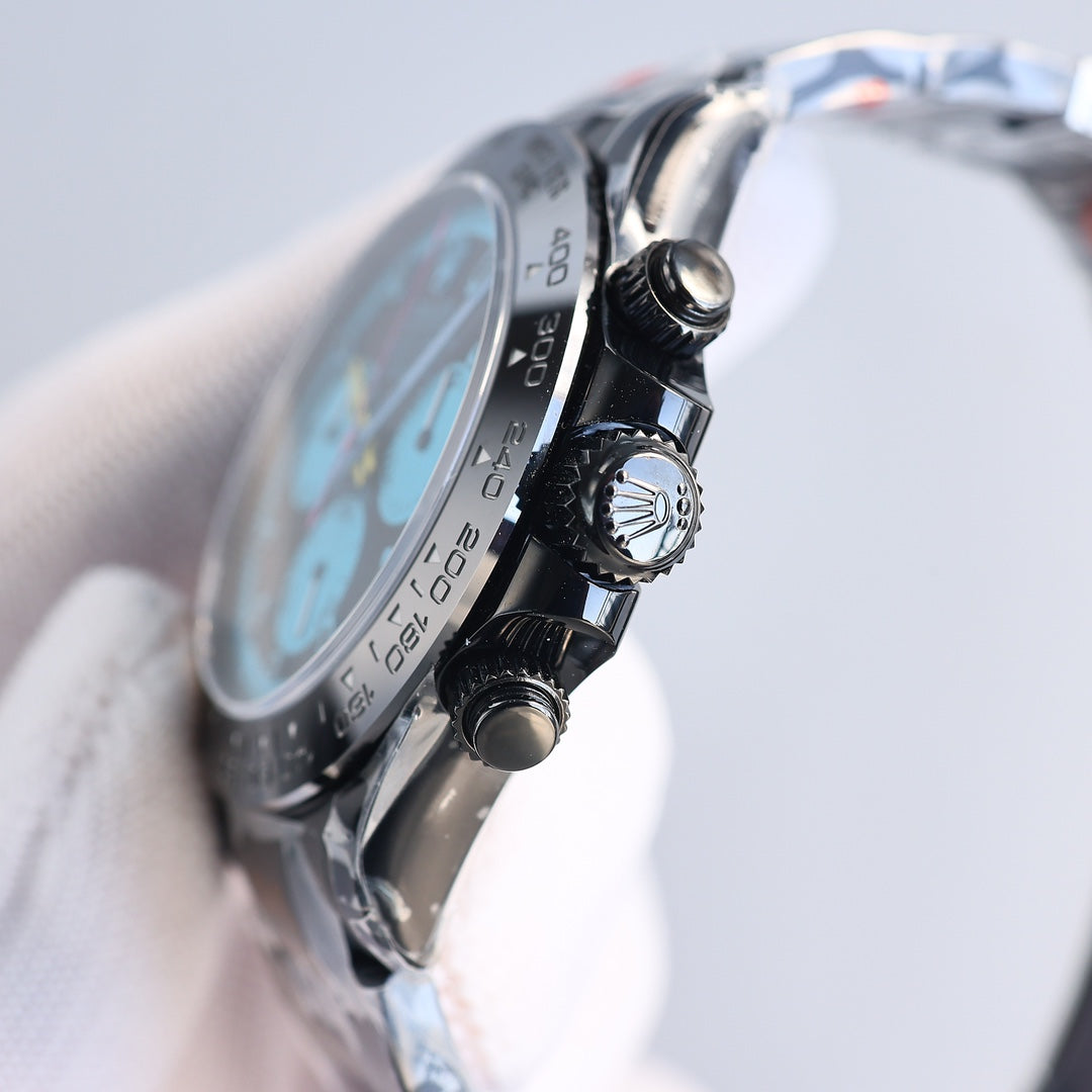 Rolex Cosmograph Daytona, colored racing accents (blue, orange, green, yellow etc.)