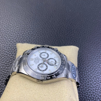 Rolex Cosmograph Daytona, stainless steel, white dial
