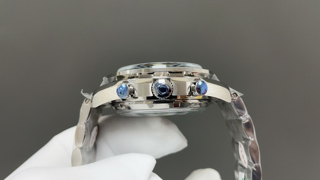 Chronograph - Silver Ceramic- 904L Steel- Automatic - 44mm