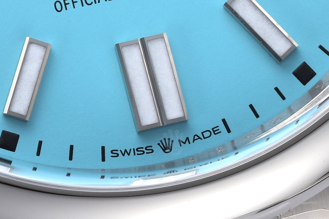 Rolex Oyster Perpetual Datejust - Baby blue -  Automatic - 41mm/36mm