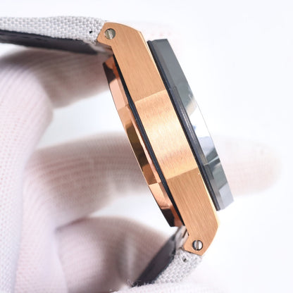 Chronograph- L Size -Grey Ceramic- White Rubber - Automatic - 44mm