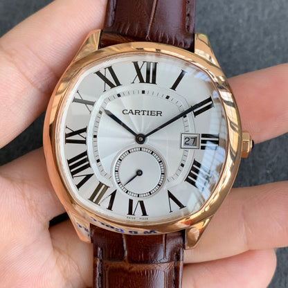 904L Yellow gold - White- Brown Leather - Automatic - 40*41mm