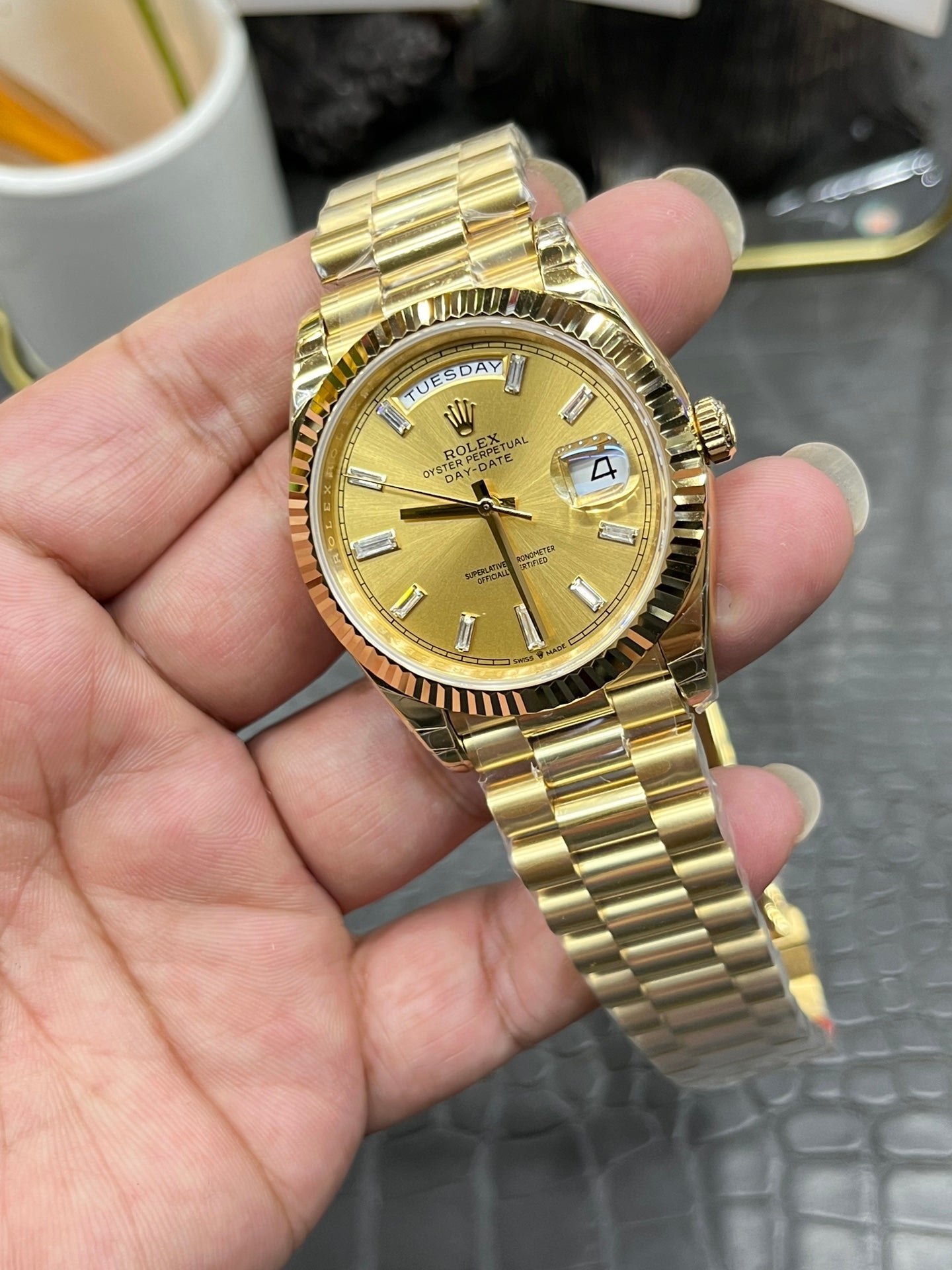 Rolex Day-Date 40, ref. 228238, yellow gold